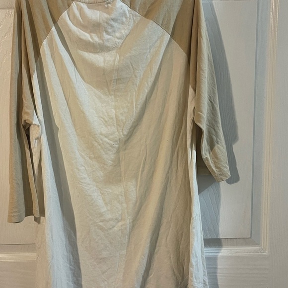 PacSun Men's Beige and Light Brown Long Sleeve Tee - Picture 4 of 6